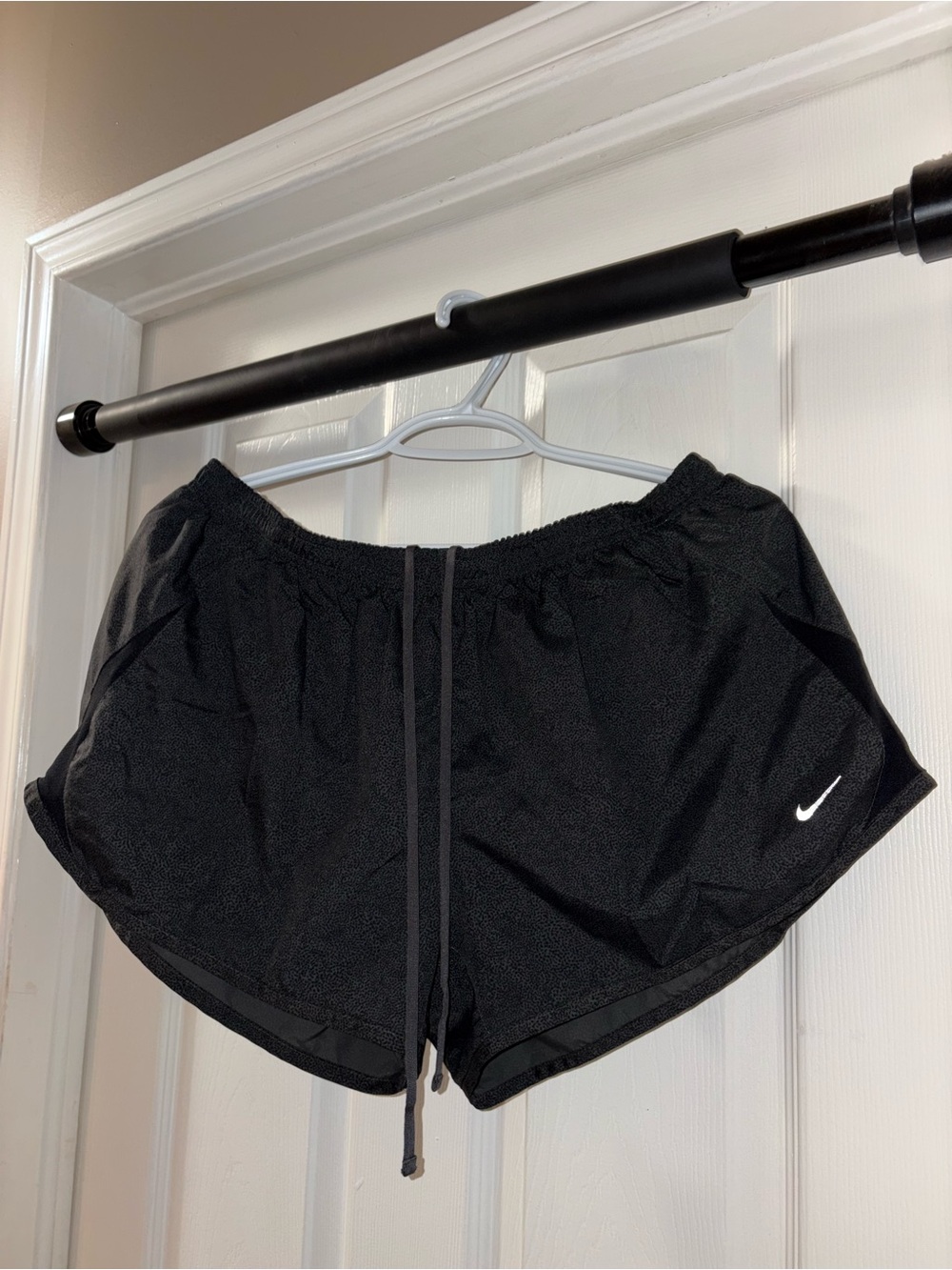 Nike Women's Black Athletic Running Shorts with Drawcord
